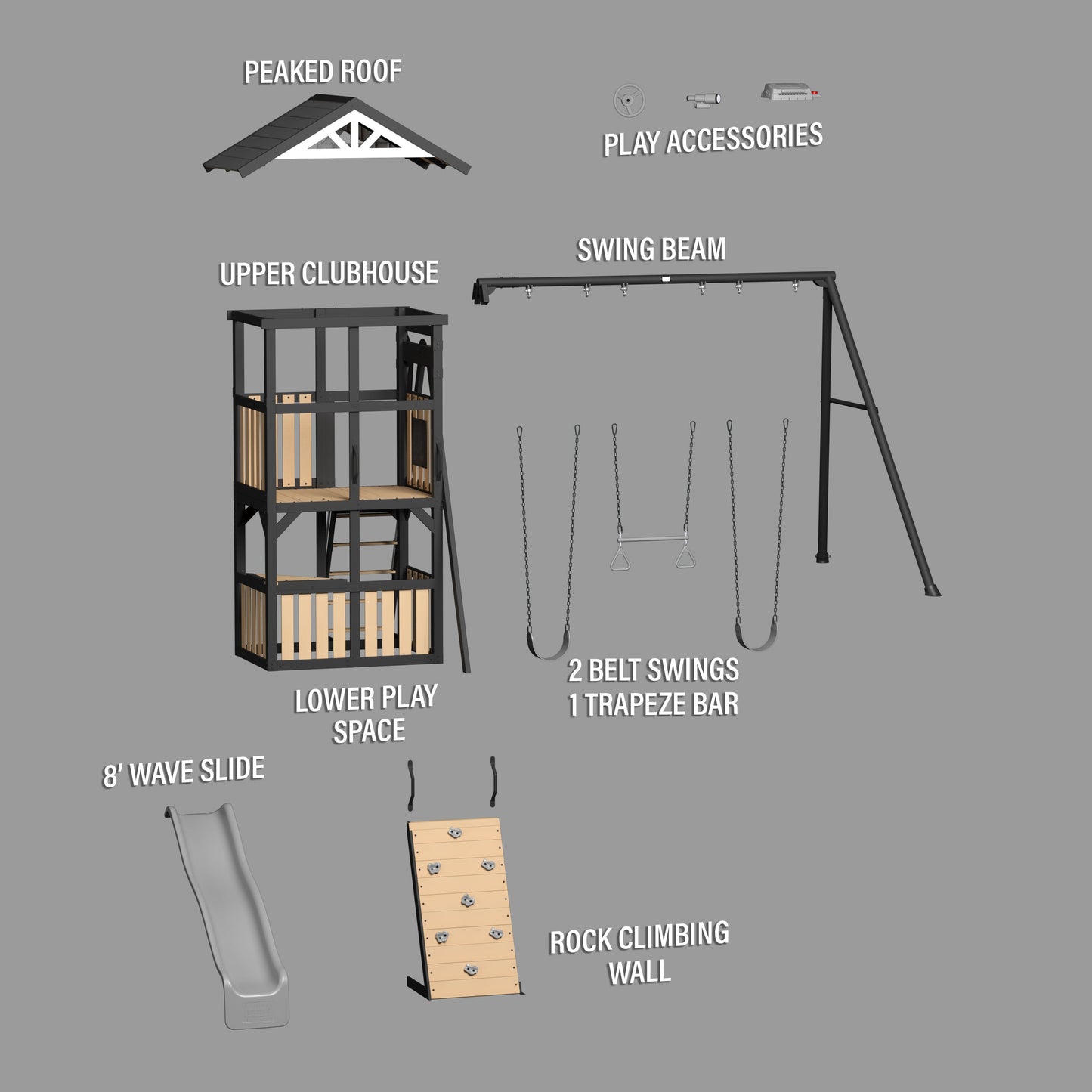 Atlas Steel Swing Set