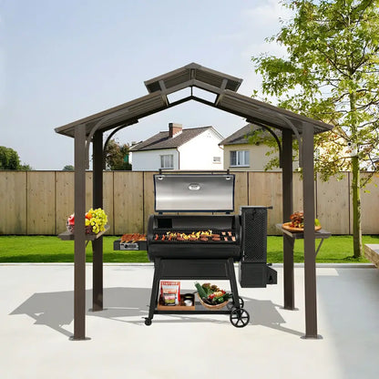 8' × 5' Outdoor Grill Gazebo Gable Roof