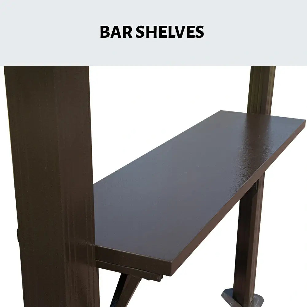 8' × 5' Outdoor Grill Gazebo Gable Roof