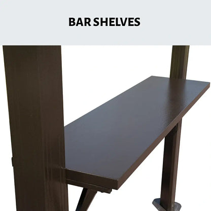 8' × 5' Outdoor Grill Gazebo Gable Roof