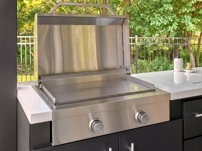 Lancaster | Galley Outdoor Kitchen with Built-In Grill & Griddle