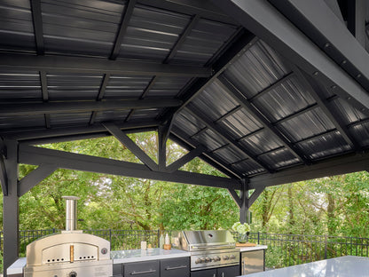 Lancaster | Galley Outdoor Kitchen with Built-In Grill & Griddle
