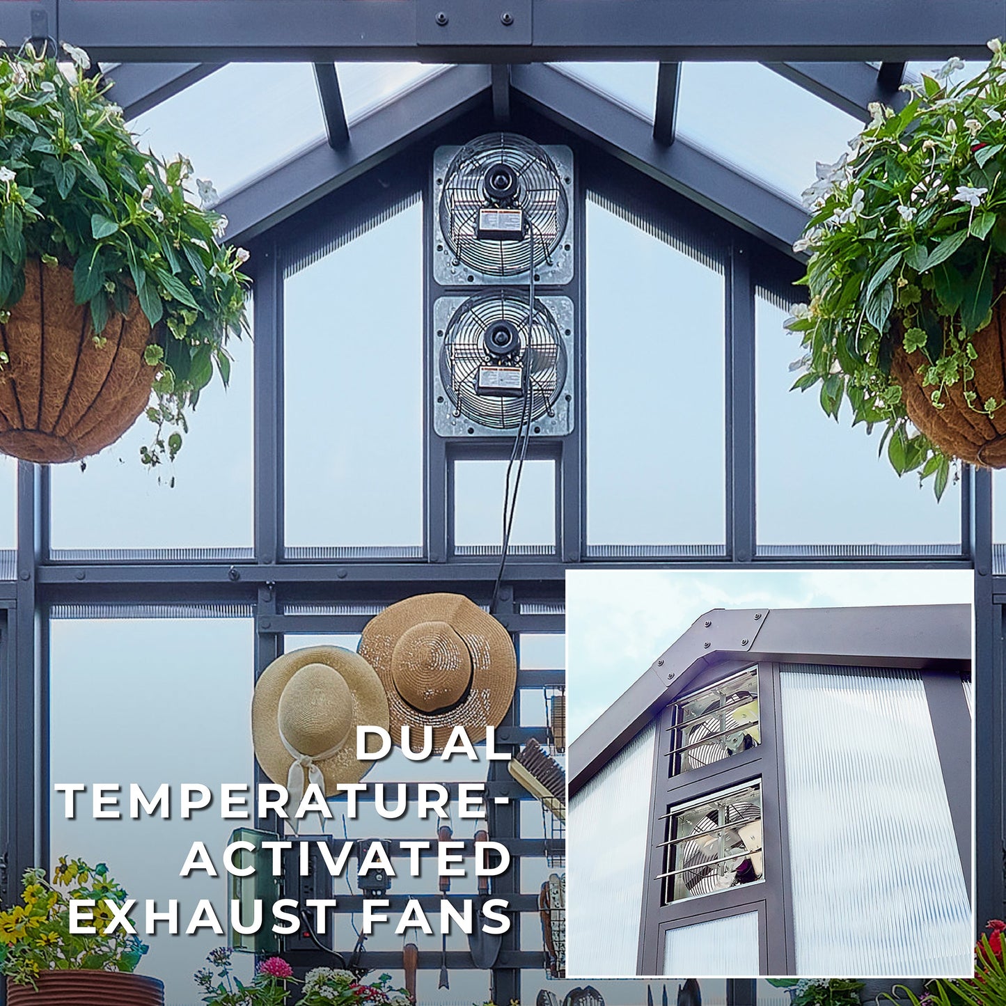 14x12 Larkspur Metal Greenhouse