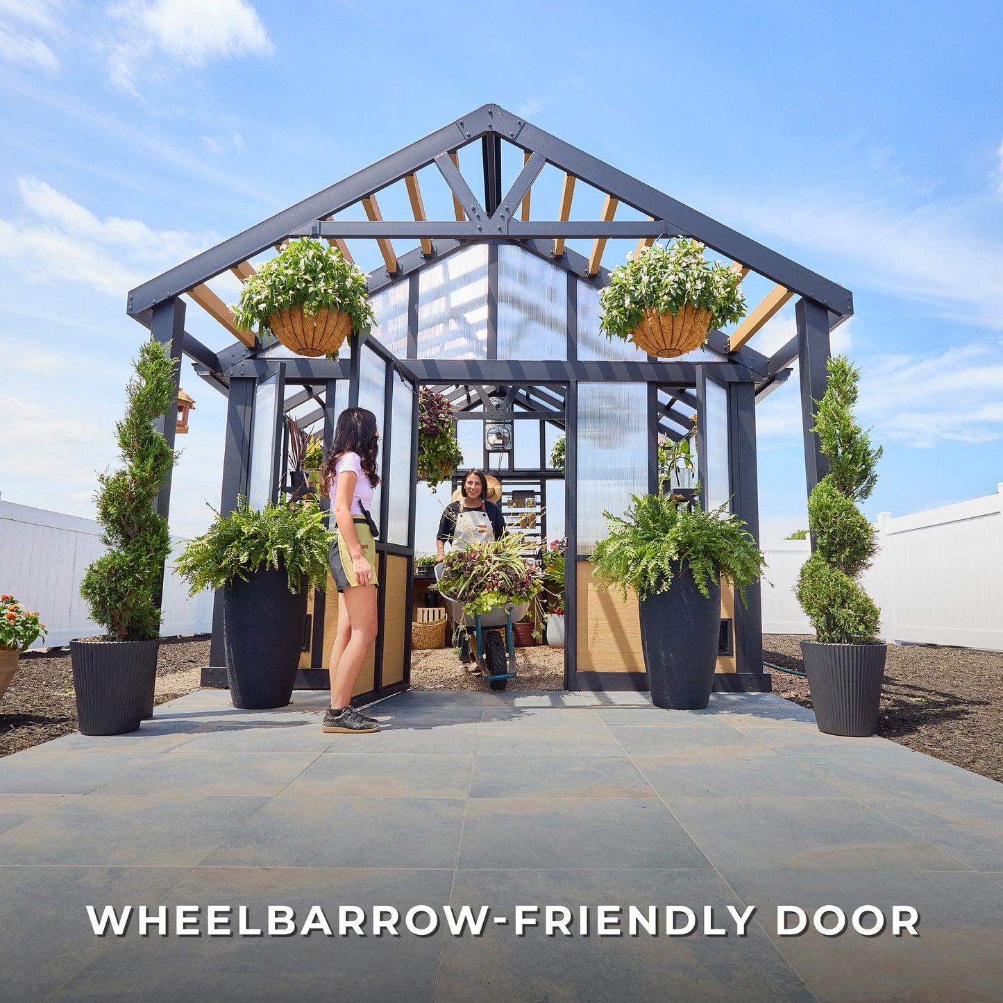 14x12 Larkspur Metal Greenhouse