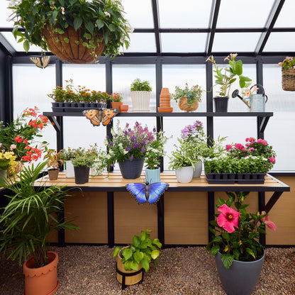 14x12 Larkspur Metal Greenhouse