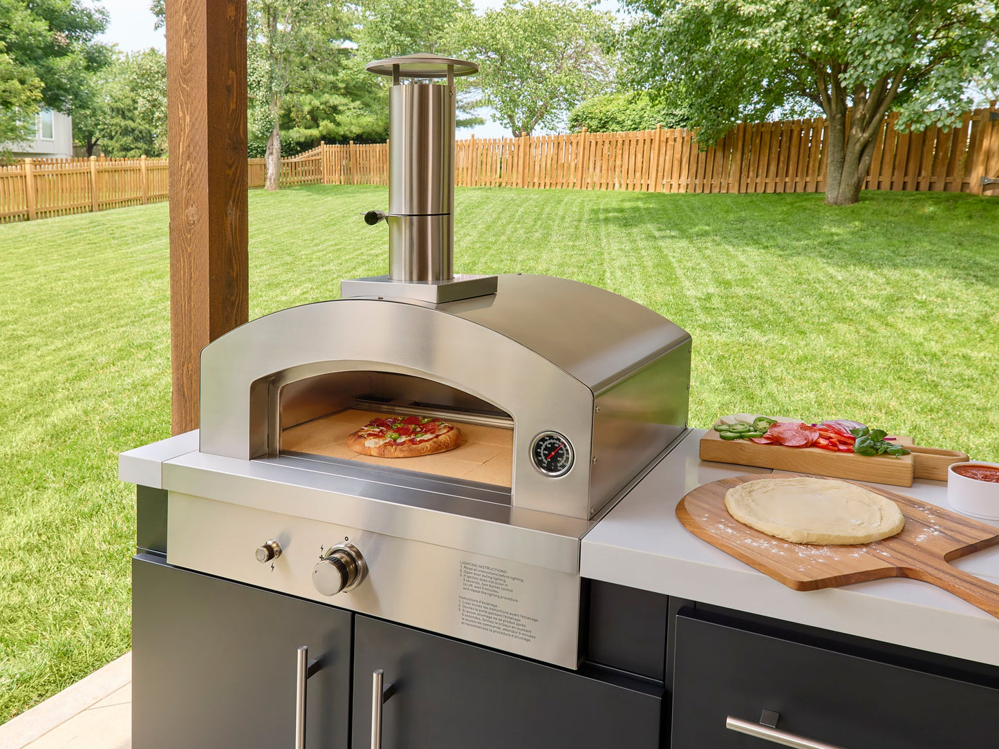 Emory | 12-Foot Outdoor Kitchen Island with Built-In Grill & Pizza Oven