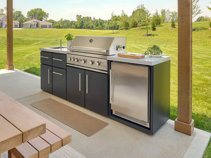 Emory | 9-Foot Outdoor Kitchen Island with Built-In Grill
