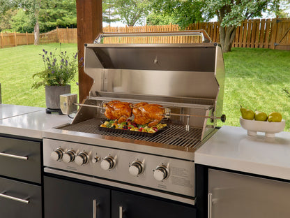 Emory | 9-Foot Outdoor Kitchen Island with Built-In Grill