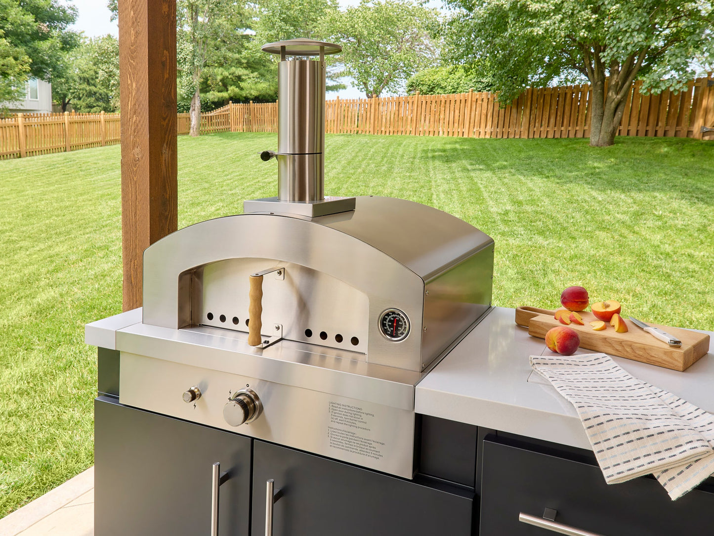 Emory | 12-Foot Outdoor Kitchen Island with Built-In Grill & Pizza Oven