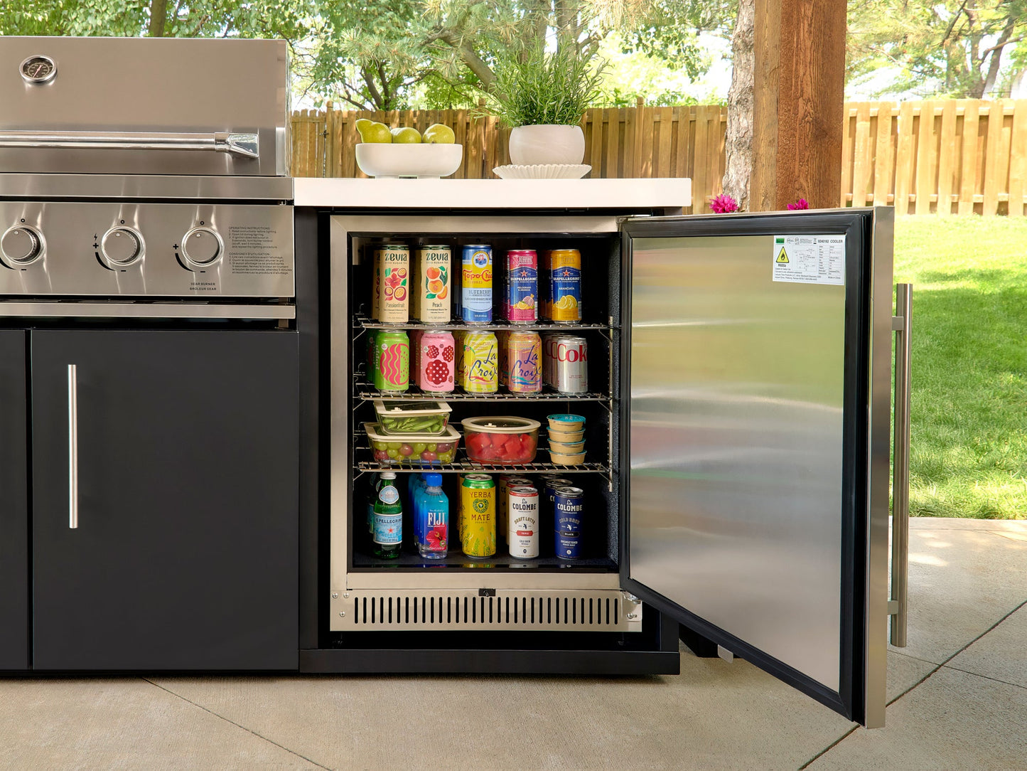 Emory | 12-Foot Outdoor Kitchen Island with Built-In Grill & Pizza Oven