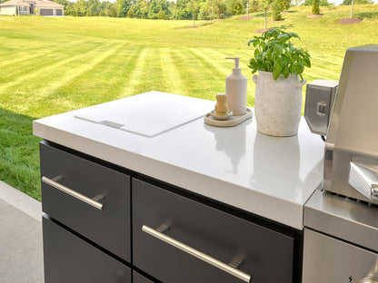 Emory | 9-Foot Outdoor Kitchen Island with Built-In Grill