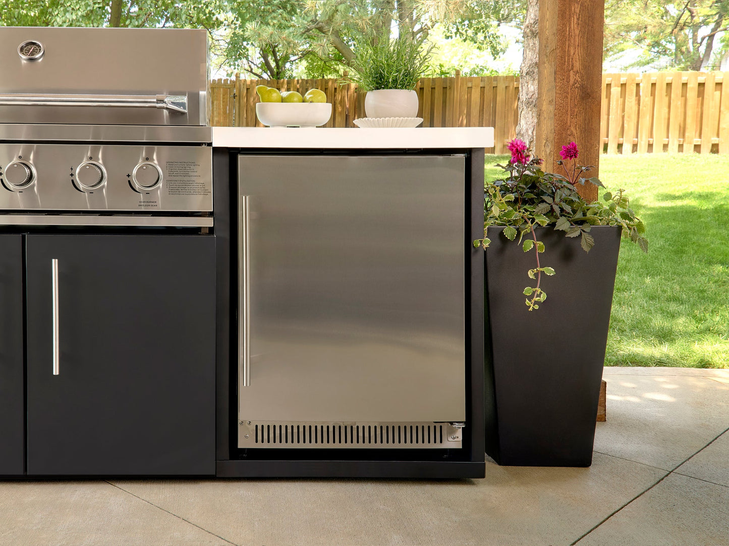 Emory | 9-Foot Outdoor Kitchen Island with Built-In Grill