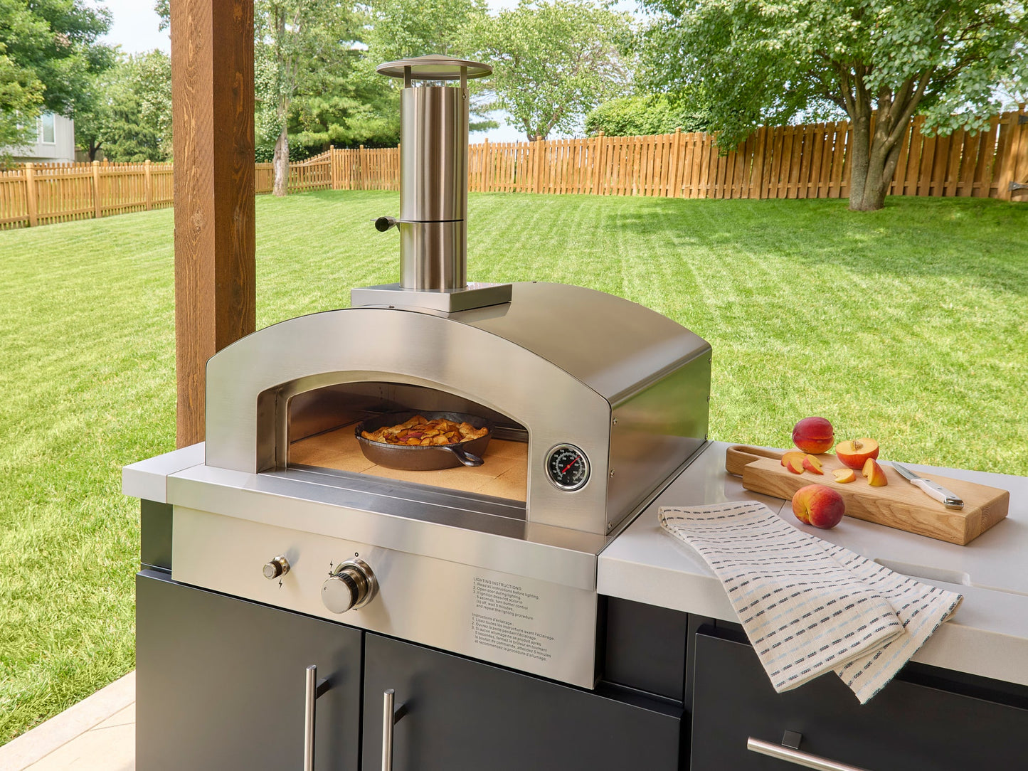 Emory | 12-Foot Outdoor Kitchen Island with Built-In Grill & Pizza Oven