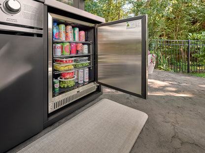 Lancaster | L-Shape Outdoor Kitchen with Built-In Grill & Pizza Oven