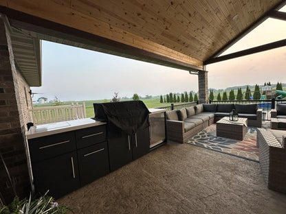Emory | 9-Foot Outdoor Kitchen Island with Built-In Grill